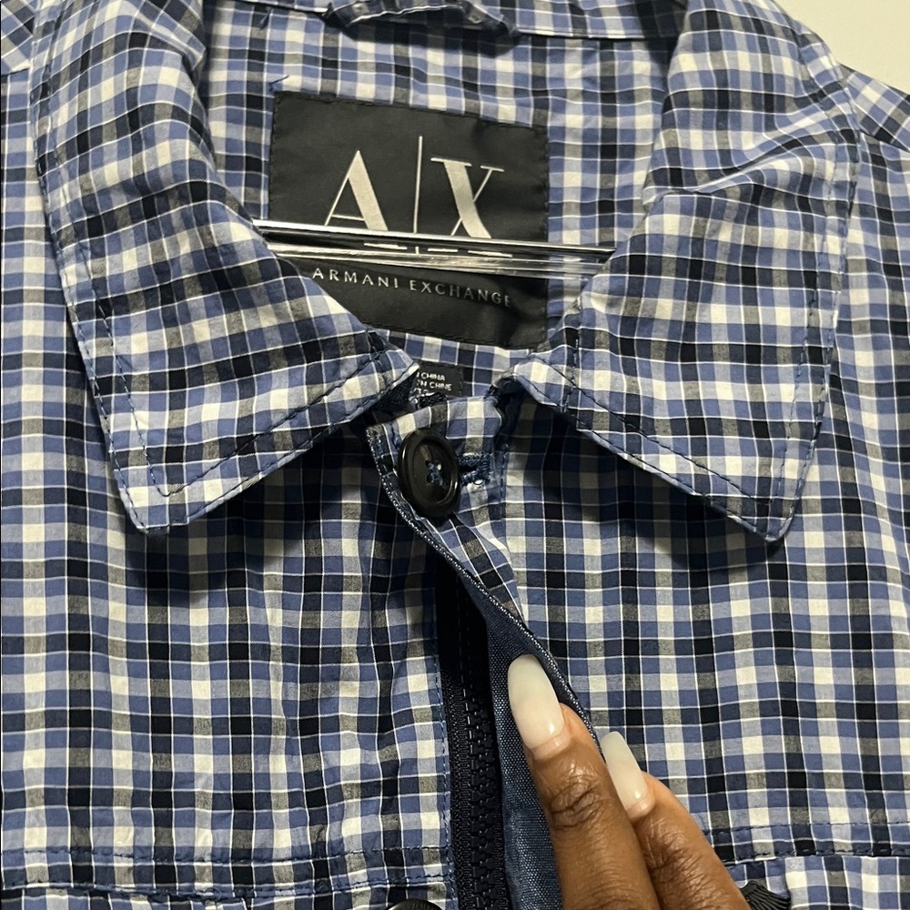 Armani exchange Men's Checkered lightweight Jacket - Picture 3 of 7